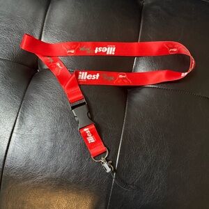 Bride x Illest Red Lanyard with Clip